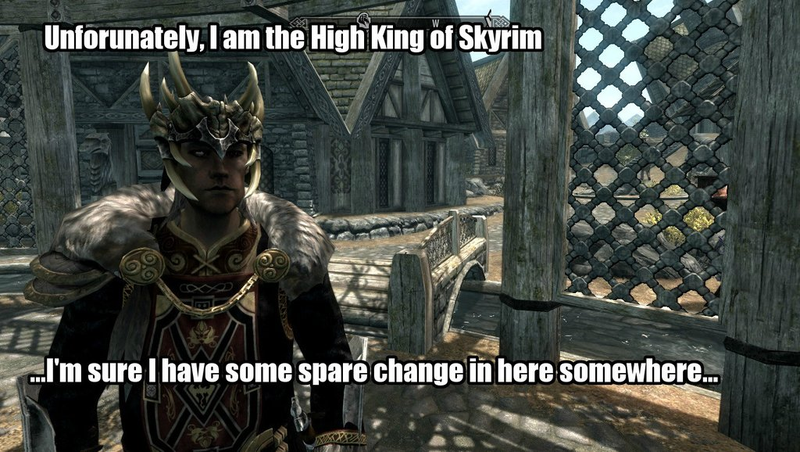 Illustration for article titled Okay, Maybe The High King of Skyrim Can Be A Nice Guy. Sorta.
